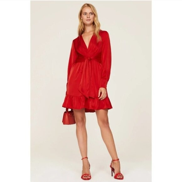 Flawed Marissa Webb Satin Mini Dress 2 - Picture 1 of 8